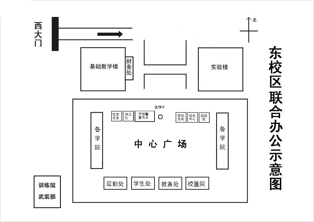 东校区联合办公示意图